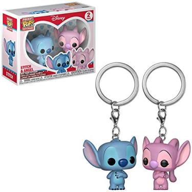Imagem de Funko Pop! Keychain: Lilo & Stitch & Angel 2 Pack chaveiro disney