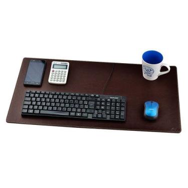 Imagem de Desk Pad FORCE em Couro Galvani, Marrom Café