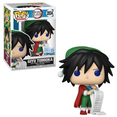 Imagem de Boneco Funko Pop! Demon Slayer Giyu Tomioka (Roupa Natalina)