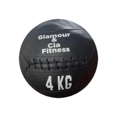 Imagem de Wall Ball De 4Kg Em Sintético Alta Qualidade Para Academia Treinos De 