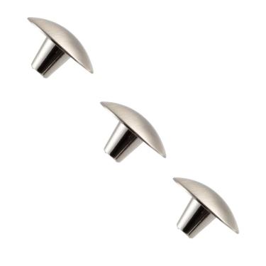 Imagem de Kit 3 Puxador Orion 55 X 27Mm Niquel Escovado Zen Ponto