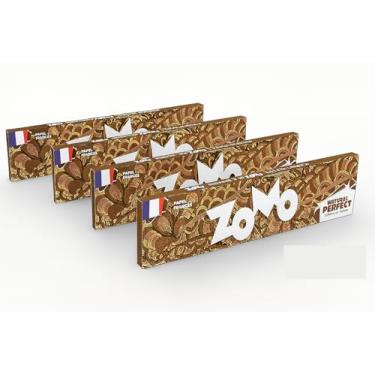 Imagem de Kit 4 sedas orgânicas para cigarro, 33 Folhas Ultra Finas, 108mm x 44mm, King Size