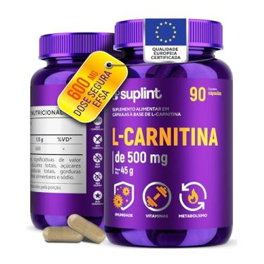 Imagem de L-Carnitina 500 MG para Energia & Foco | Auxilia no Metabolismo e na Saúde Cardiovascular | Suplemento Sem Glúten Não Transgênico | Desenvolvido na Holanda | 90 Cápsulas