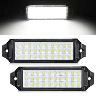 Imagem de Kits de LED de montagem embutida, luzes traseiras de reboque de 19 cm, luzes de sinalização lateral de seta de freio, luzes reversas, luzes de folga de montagem em superfície da picape de trator de