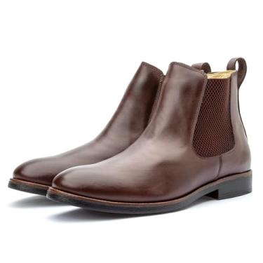 Imagem de Botina Bota Chelsea Masculina Tradicional Couro Country Café (Cafe, 38, BR, Adulto, Numérico, 38)