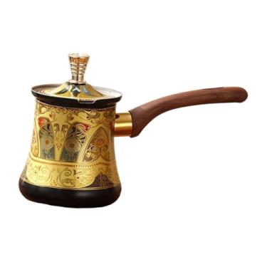 Imagem de AFXGUSD Cafeteira Turca de aço Inoxidável, Fácil de Limpar, Pote para Derreter Chocolate, Leiteira para Cozinha, 720ml