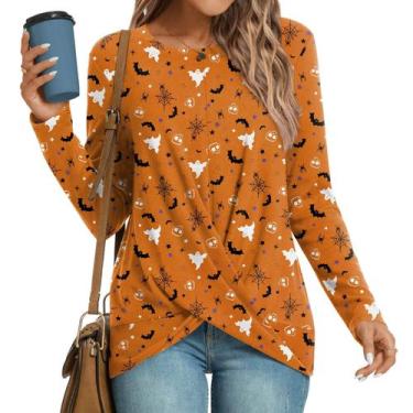 Imagem de Túnicas HOTGIFT Camisas femininas de manga comprida, outono e inverno