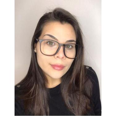 Imagem de Armação Óculos De Grau Quadrada Feminino Laila Marrom - Palas Eyewear
