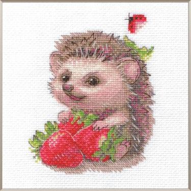 Imagem de Aine - Abraço de cerca viva A1024, kits de ponto cruz de animais 12,7 x 15,2 cm, kits de ponto cruz para iniciantes e avançados, kit de ponto cruz para adultos, kit de costura com bordado natural