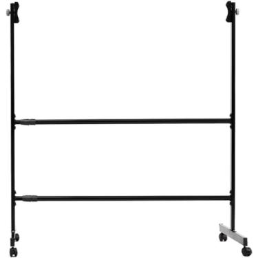 Imagem de CUTPOIY Quadro negro de ensino suporte móvel preto para quadro branco grande, quadro-negro, altura ajustável e suporte de rolamento, para sala de aula e escritório em casa