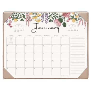 Imagem de Cabbrix Calendário de mesa 2025-2026 com tapete de mesa, (Apricot)