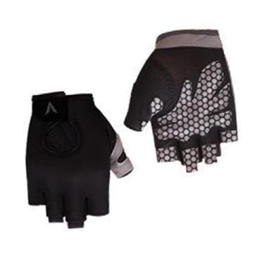 Imagem de Domary Luvas de Malha Respirável para Fitness Com Palma de Silicone e Alça de Pulso para Levantamento de Peso, Academia (Cinza L)