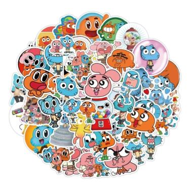 Imagem de Adesivos Autoadesivos The Amazing World Of Gumball 50 unidades