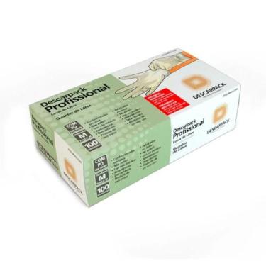 Imagem de Luva Latex M Com Po 100 un - Descarpack