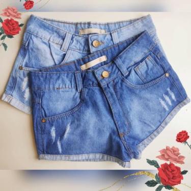 Imagem de Short jeans feminino - Madudenim, Escuro, G