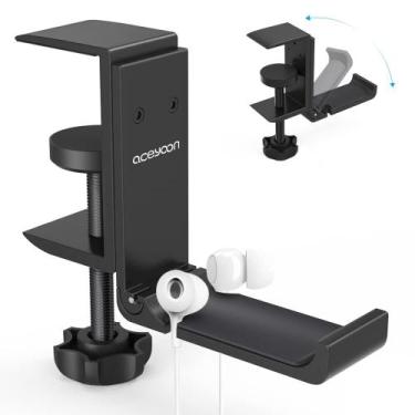 Imagem de Suporte de fone de ouvido Aceyoon Black Headset Holder para PC