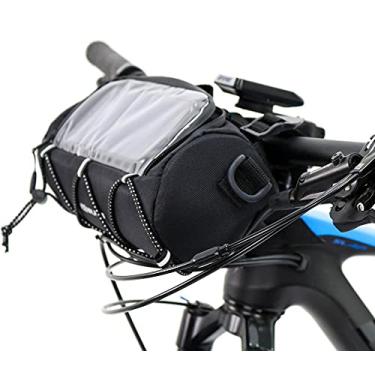 Imagem de Bolsa de Guidão para Bike HUPI Quiriri com Porta Celular, Cor: Preto