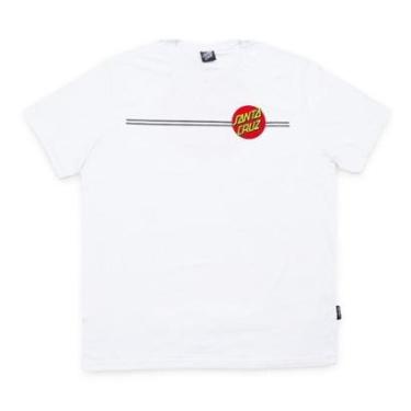 Imagem de Camiseta Santa Cruz Classic Dot Line - Branco-Masculino