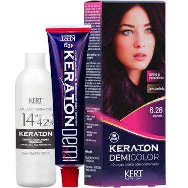 Imagem de Keraton, Coloração, Demi Color, 40 g + 80ml, Nº 6.26 Marsala