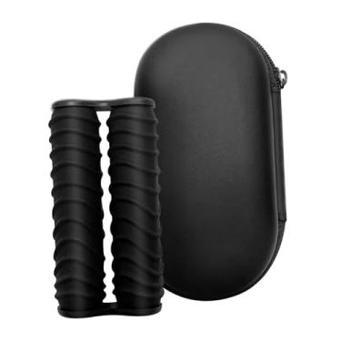 Imagem de predolo Rolo de massagem para as mãos, ferramenta de massagem muscular para tecidos mãos, brinquedo sensorial compacto para relaxamento dos dedos para, Onda Negra