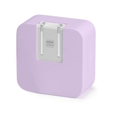 Imagem de Capa protetora de silicone macio dinâmico de 40 W (até 60 W) para MacBook Air 13 13.6 38.1 cm M4 M3 M2 M1 Chip versão 2025-2018, capa de adaptador de energia dinâmica de 40 W para iPhone 17/16 Pro/Max