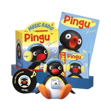 Imagem de Caixa De Som Mini Bluetooth Portátil Para Crianças Pingu Música Decora