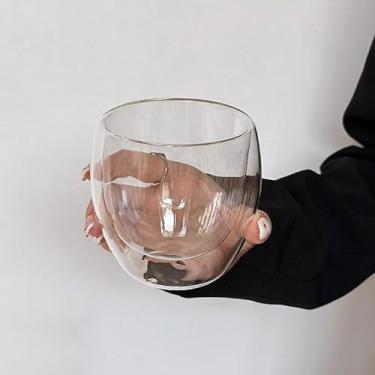 Imagem de Copos de café expresso de parede dupla, copo expresso transparente, canecas de café expresso com isolamento de parede dupla, seguro para micro-ondas e lava-louças (150 ml)