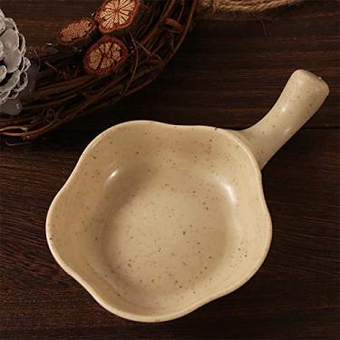 Imagem de Prato de tempero em forma de flor, pratos de aperitivo de plástico, mini multiuso, tigelas multiusos (bege)