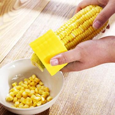 Imagem de Raladores de milho de aço inoxidável removem grãos de milho sem esforço