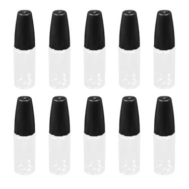 Imagem de Oedema 10 frascos de cola com ponta de agulha, frascos conta-gotas de plástico de 10 ml, garrafas de óleo transparentes para líquido, óleo de cola, tinta acrílica