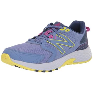 Imagem de New Balance Tênis de corrida feminino 410 V7 Trail, Azul/Amarelo, 40