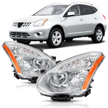 Imagem de Substituição do conjunto de faróis para Nissan Rogue 2008 2009 2010 2011 2012 2013 Select farol de halogênio 2014 2015 (não para modelo HID)