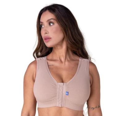 Imagem de Sutiã Pós-cirúrgico Alça Larga Sem Costura Seamless Rigel, Nude, GG