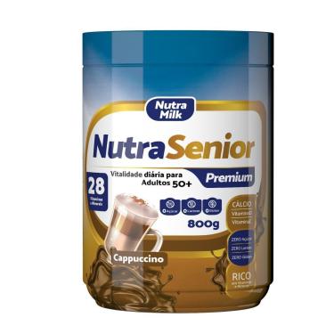 Imagem de Nutra Senior +50 Premium ZERO AÇUCAR e ZERO LACTOSE 800g - 28 Vitaminas e Minerais-Unissex