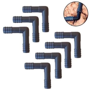 Imagem de Kit 7 Cotovelo Para Mangueira 1/2 Polegadas Conexão Joelho L 1/2 para 