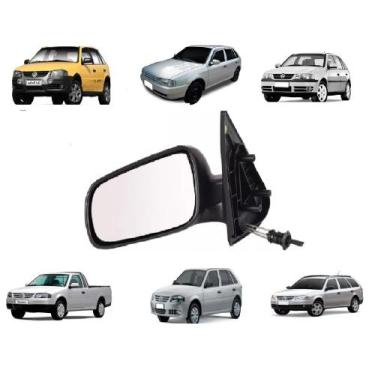 Imagem de Retrovisor Gol Parati Saveiro G3 G4 4 Portas Com Controle Lado Esquerd