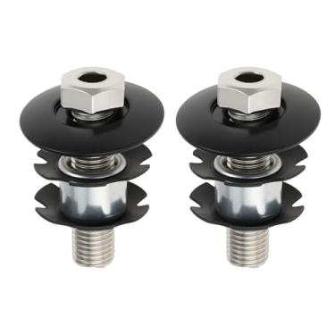 Imagem de eMagTech Conjunto de 2 peças Bike Ahead Cap Star Nut para garfo e fone de ouvido de 28,6 mm compatível com BMX