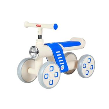 Imagem de Mini Bicicleta de Equilíbrio Infantil com 4 Rodas, Azul, para Desenvolvimento do Equilíbrio e Coordenação Bicicletas Infantis Sem Pedal, Bicicletas de Asfalto para Crianças