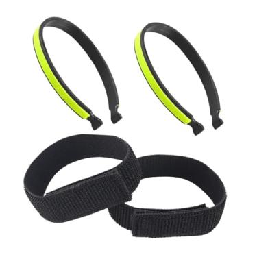 Imagem de Vaveren 2x Presilhas para Calças de Ciclismo, Presilhas para Calças, para Punhos de Calças, Elásticas para Tornozelo de Bicicleta para Pesca ao Ar Livre, Verde
