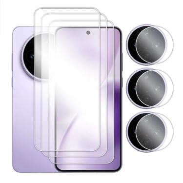 Imagem de Para Vivo X200s 5G, 6 em 1 Vidro 6,67 polegadas Full Glue HD Protetor de Tela Transparente Filme de Vidro Temperado