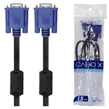 Imagem de Cabo VGA EXBOM para Monitores 1.5 metros com filtro