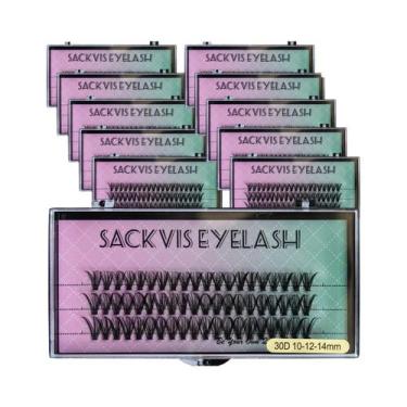 Imagem de Cílios Postiços Naturais E Macios, Conjunto De 10 Caixas, Comprimento 