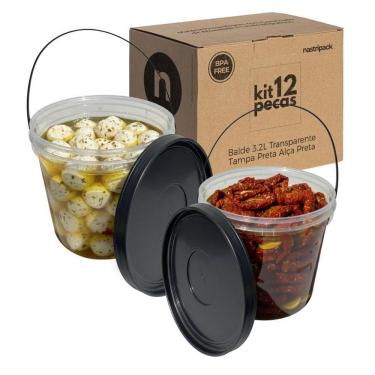 Imagem de Balde 3.2L Para Roupa Suja - 12 Pçs