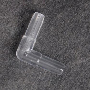 Imagem de Dpofirs Conector da Bomba de Oxigênio, Conector Acrílico Durável do Tubo de Ar do Aquário para o Tanque de Peixes, Material Transparente (Cotovelo)