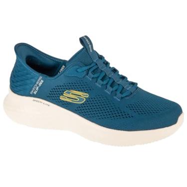 Imagem de Skechers Tênis masculino Skech-lite Pro Primebase Hands Free Slip-in, Azul, 44