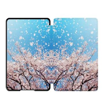 Imagem de Akacy Capa protetora de couro PU para Kindle Paperwhite 6.0 polegadas 11ª geração lançada em 2022/2024 (Modelo: C2V2L3/RS23CV) padrão pintado (12)