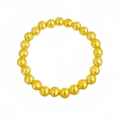 Imagem de Pulseira de miçangas de gato banhada a ouro para mulheres, texto retrô