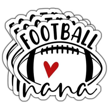 Imagem de (3 peças) Adesivo de Nana Futebol Fofo Nana Futebol Vinil Impermeável Decalque para Avós Orgulhosas Dia de Jogo Acessório para Livros Laptops Telefone Garrafas de Água Copo Kindle 3 Polegadas