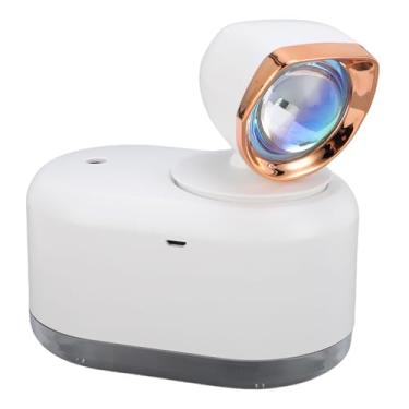 Imagem de SPYMINNPOO Umidificadores para Quarto Com Lâmpada de Pôr do Sol, Umidificador de Névoa Fria Com Bateria Recarregável USB de 2000mAh para Salas Grandes, Plantas e Viveiro, Difusor de Aromaterapia de Ambiente Romântico