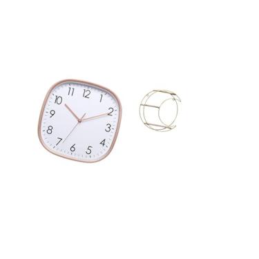 Imagem de Fenteer Relógio de Parede Digital Vintage com Prateleira, Grande, Baixo Ruído, Prático, Economizador de Espaço, Multifuncional, Moderno, Decorativo, Sala de J